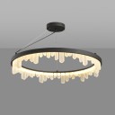 Loft Industry Modern - Black Ice Chandelier